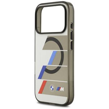 BMW M IML Metal Buttons Tricolor Lines MagSafe Case Защитный Чехол для Apple iPhone 17 Pro (BMHMP17L25HTTRIA)