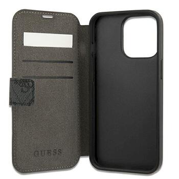 Guess GUBKP13X4GMGGR Book 4G Big Metal Logo Aizsargapvalks priekš iPhone 13 Pro Max 6,7