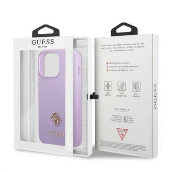 Guess GUHCP13XPS4MU Saffiano 4G Small Metal Logo Aizsargapvalks priekš iPhone 13 Pro Max 6,7