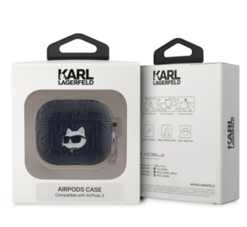 Karl Lagerfeld PU Embossed and Choupette Head Case Чехол для наушников Apple AirPods 3 (KLA3PGCHPK)