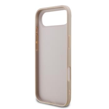 Guess PU 4G Metal Logo Strap Case Чехол для Apple iPhone 17 Air Pink (GUHCP17MP4GMGSP)