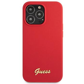 Guess GUHCP13XLSLMGRE Silicone Vintage Gold Logo Защитный чехол для iPhone 13 Pro Max 6.7