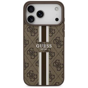 Guess 4G Printed Stripes MagSafe Case Защитный чехол для iPhone 17 Pro Max / коричневый (GUHMP17XP4RPSW)
