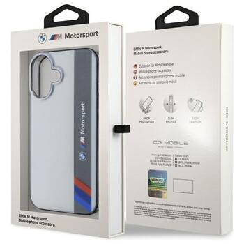 BMW Motorsport IML Vertical Stripe Aizsargapvalks Priekš Apple iPhone 16 Plus (BMHCP16M23HTFEG)