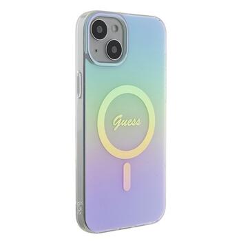 Guess IML Iridescent MagSafe Back Case Защитный Чехол для Apple iPhone 15 Plus (GUHMP15MHITSQ)