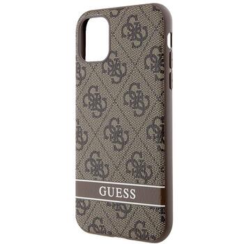 Guess GUHCN61P4SNW Hardcase 4G Stripe Защитный чехол для iPhone 11 / Xr / коричневый (GUHCN61P4SNW)