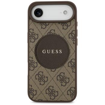 Case Guess 4G Circle Classic Logo MagSafe Защитный чехол для iPhone Air / коричневый (GUHMP17MP4PGRSGW)
