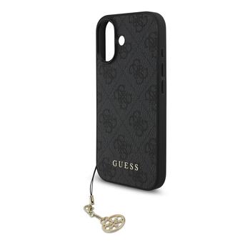 Guess 4G Charm Case Aizsargapvalks priekš Apple iPhone 17 (GUHMP17SGF4GCK)