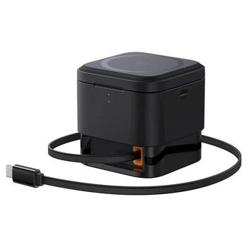 Baseus MagPro 3in1 Magnetic Wireless Charger Магнитное беспроводное зарядное устройство 25W / космический чёрный (P10264100123-01)