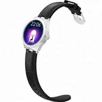 Smartwatch Gravity GT25-8 Viedpulkstenis / sudraba/melns (GT25-8)