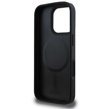 DKNY Plain Silver Logo MagSafe Aizsargapvalks Priekš Apple iPhone 16 Pro Max (DKHMP16XPSCMCLK)