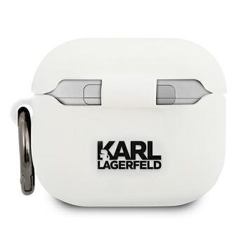 Karl Lagerfeld KLACA3SILCHWH AirPods 3 cover Защитный чехол для AirPods 3 Silicone Choupette / белый (KLACA3SILCHWH)