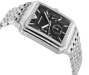 Emporio Armani Diego Chronograph Rokas Pulkstenis AR11751 Silver Black 38mm (AR11751)