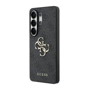 Guess PU 4G Metal Logo Case Aizsargapvalks priekš Samsung Galaxy S26 Ultra / peleks (GUHCS26L4GMGGR)