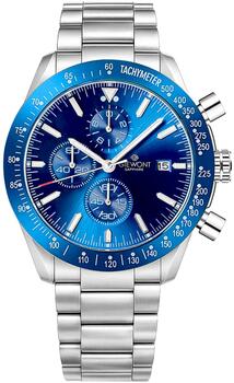 Giewont Chronograph Sapphire Vīriešu pulkstenis GW8720-B3 / sudraba-zils (GW8720-B3)