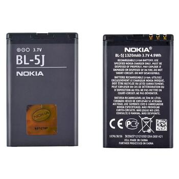 Nokia BL-5J Оригинальный аккумулятор Li-Ion 3.7V / 1320mAh / 4.9Wh (OEM) (BL-5J/N)