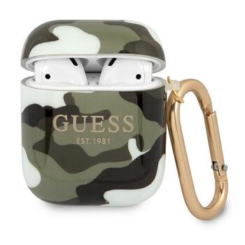 Guess GUA2UCAMA AirPods cover Camo Collection Защитный чехол для AirPods / хаки (GUA2UCAMA)