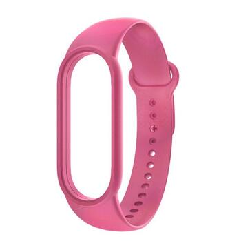 Devia Silicone Rемешок для Xiaomi Mi Band 5 / Mi Band 6 / Розовый (F0713DS)