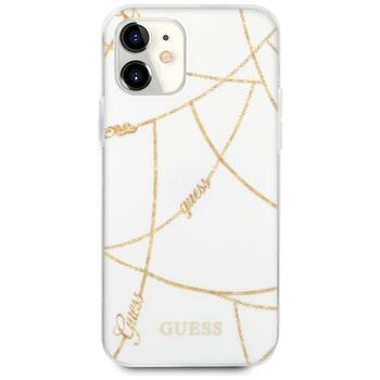Guess GUHCP12SPCUCHWH Gold Chain Collection Защитный чехол для iPhone 12 mini 5,4