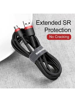 Baseus Cafule USB к microUSB Кабель 2.4A 1m / красно-чёрный (CAMKLF-B91)