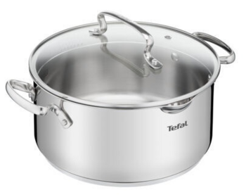 Tefal Duetto Plus Katls Nerūsējošā Tērauda ar Notecināšanas Vāku 18cm (G7194355)