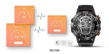 VELTORI VT120-1 Ремешок для умных часов силиконовый / чёрный (VT120-1)