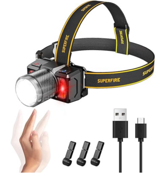 Superfire HL25 Galvas Lukturis 700lm / 15W / 2400mAh (HL25)