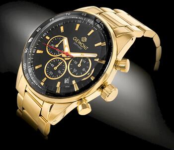 Giewont Chronograph Sapphire Мужские часы / золотой/чёрный (GW9140-B4)