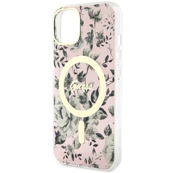 Guess GUHMP14MHCFWSP Hardcase Flower MagSafe Защитный чехол для iPhone 14 Plus / 15 Plus 6.7