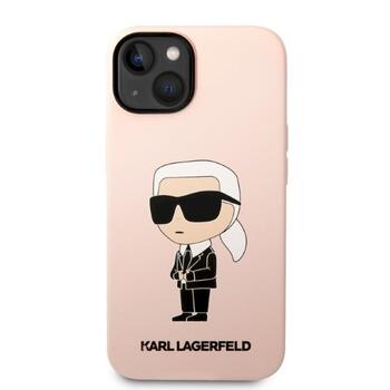 Karl Lagerfeld KLHMP14MSNIKBCP Silicone Ikonik Mag Aizsargapvalks priekš iPhone 14 Plus / 15 Plus 6.7