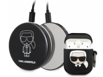 Karl Lagerfeld KLBPPBOA2K Чехол для Apple AirPods + Зарядка (KLBPPBOA2K)