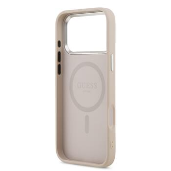 Guess PU Leather Triangle Logo MagSafe Case Чехол для Apple iPhone 17 Pro Max (GUHMP17XPSDTSCMP)