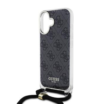 Guess IML 4G Printed Crossbody Strap Case Чехол для Apple iPhone 16 (GUHCP16SHC4SEK)