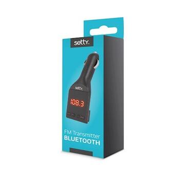 Setty Автомобильный FM Transmitter Bluetooth / USB / Micro SD / Aux / LCD / AUX 3.5 mm Kабель (GSM035802)