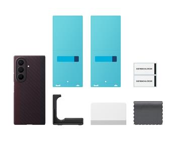 Samsung EF-KF976SRE Carbon Magnet Case Защитный чехол для Galaxy Z Fold 8 Ultra / красный (EF-KF976SREGWW)
