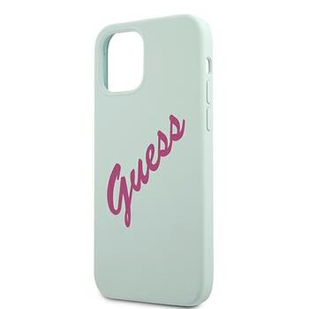 Guess GUHCP12LLSVSBF Silicone Vintage Hardcase Aizsargapvalks priekš iPhone 12 Pro Max 6,7