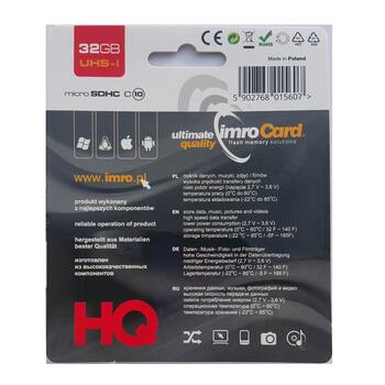 Imro Карта Памяти MicroSD / 32GB / cl.10 / UHS-I (MicroSD10/32G UHS-I)