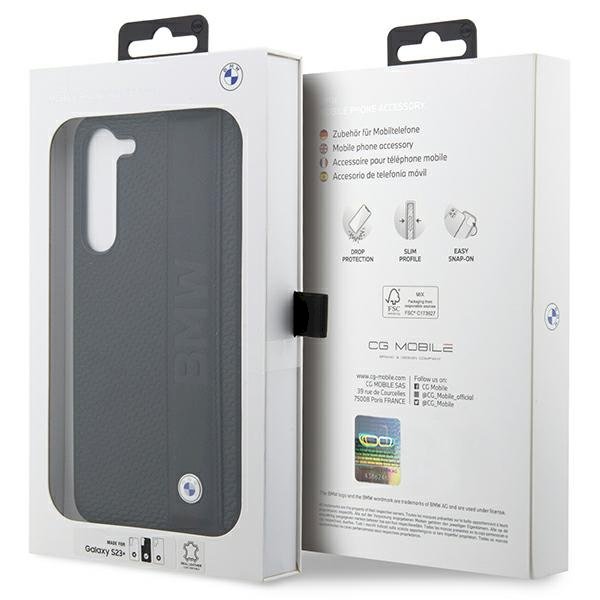 BMW BMHCS23M22RDPK Aizsargapvalks priekš Samsung Galaxy S23+ / melns (BMHCS23M22RDPK)