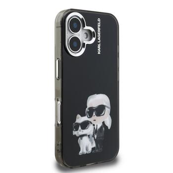 Karl Lagerfeld IML Aquarelle Karl and Choupette Case Aizsargapvalks priekš Apple iPhone 16 (KLHCP16SHMKCAQK)