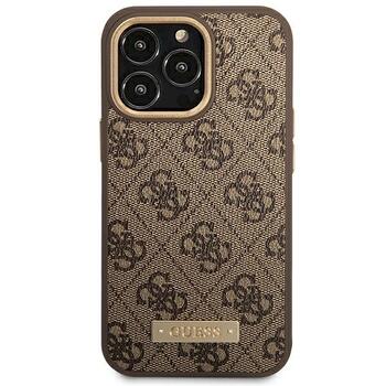 Guess GUHMP14LU4GPRW Hardcase 4G Logo Plate MagSafe Защитный чехол для iPhone 14 Pro 6,1