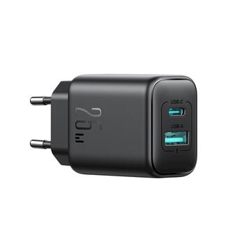 Joyroom JR-TCF13 Travel Charger C+U Tīkla lādētājs PD 25W, SFC, PPS / melns (JR-TCF13-BLK)