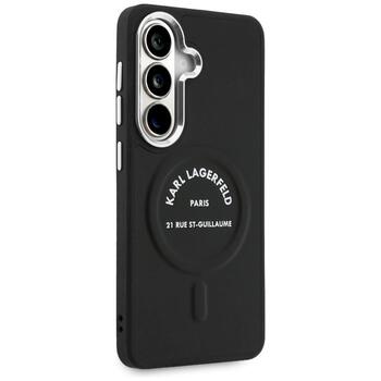 Case Karl Lagerfeld Embossed Ring RSG Logo MagSafe Защитный чехол для Samsung Galaxy S26 Plus / чёрный (KLHMS26MPSKRSGEK)