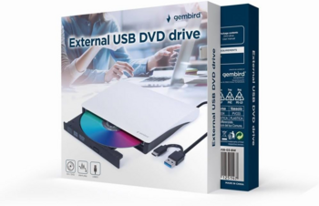Gembird DVD±RW Внешний диск USB-C (DVD-USB-031-BW)