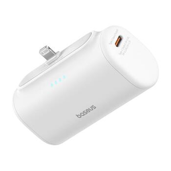 OS-Baseus Compact IP Портативный аккумулятор 5000mAh 20W / белый (P10068307213-00)