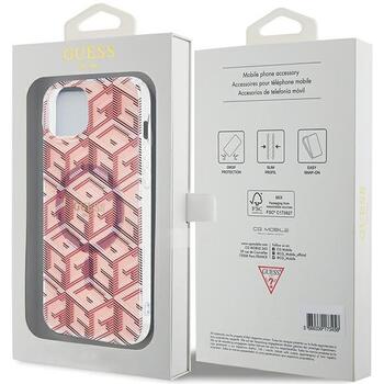 Guess GUHMP15MHGCUSTGP IML GCube MagSafe Aizsargapvalks priekš iPhone 15 Plus/14 Plus 6.7