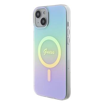 Guess IML Iridescent MagSafe Back Case Защитный Чехол для Apple iPhone 15 Plus (GUHMP15MHITSQ)