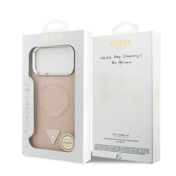 Guess PU Leather Triangle Logo MagSafe Case Чехол для Apple iPhone 17 Pro Max (GUHMP17XPSDTSCMP)