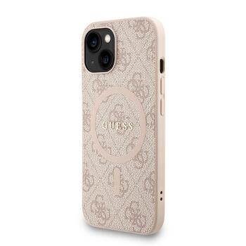 Guess PU Leather 4G Colored Ring Strap MagSafe Case Защитный чехол для iPhone 14 / розовый (GUHMP14SP4GREGSP)