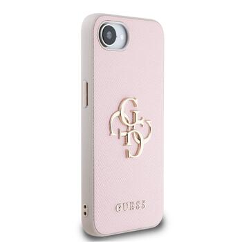 Guess PU Grained 4G Metal Logo Case Чехол для Apple iPhone 16e (GUHCPSE4PGT4MBP)