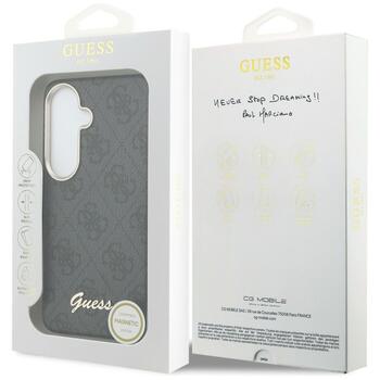 Guess 4G Script MagSafe Защитный чехол для Samsung Galaxy S26 / чёрный (GUHMS26S5P4FWMSK)